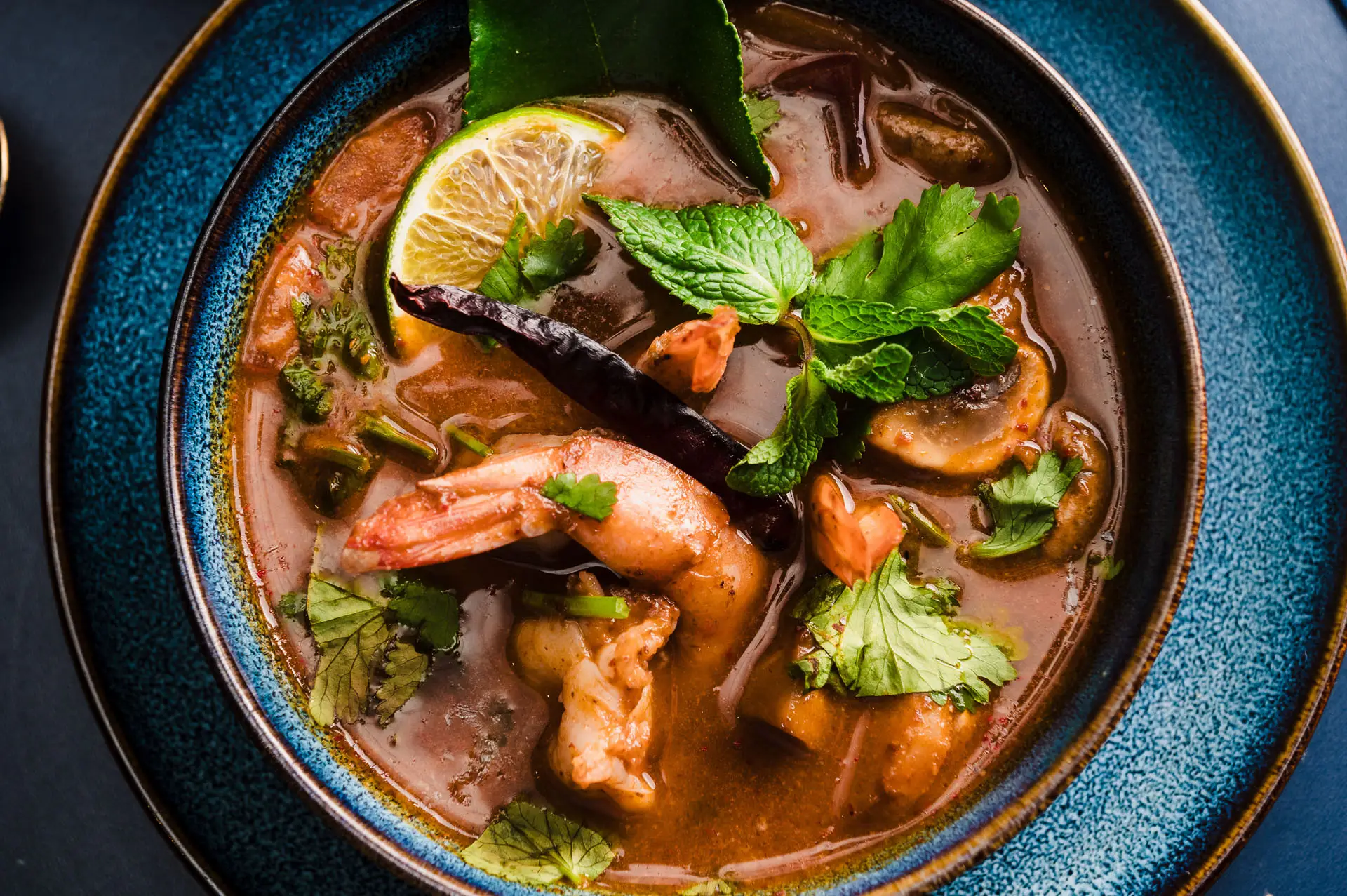 Fresh ingredients prepared at The Thai